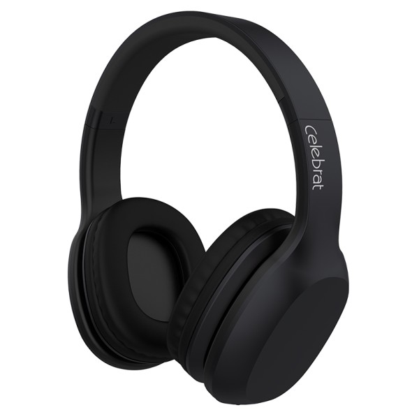 CELEBRAT Bluetooth headphones A18-BK, wireless + w...