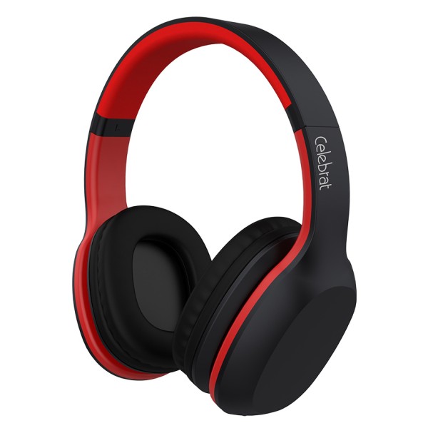 CELEBRAT Bluetooth headphones A18-BKRD, wireless +...