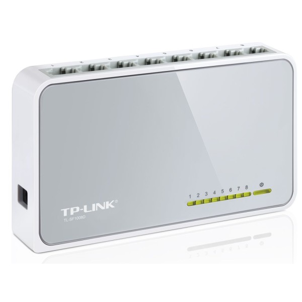 TP-LINK Desktop Switch TL-SF1008D, 8-port 10/100Mb...