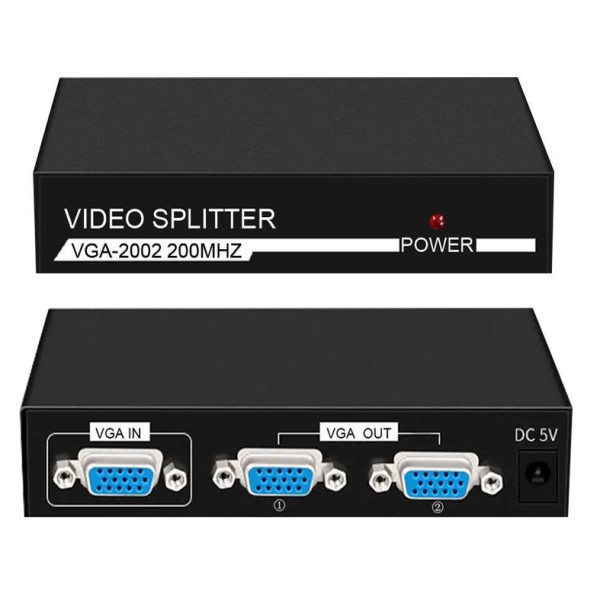 POWERTECH VGA splitter CAB-G031, 2 σε 1, 1920x14...