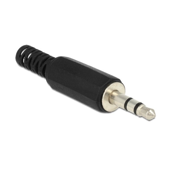 DELOCK Βύσμα 3.5mm Stereo, 3 pin, Bend Protec...