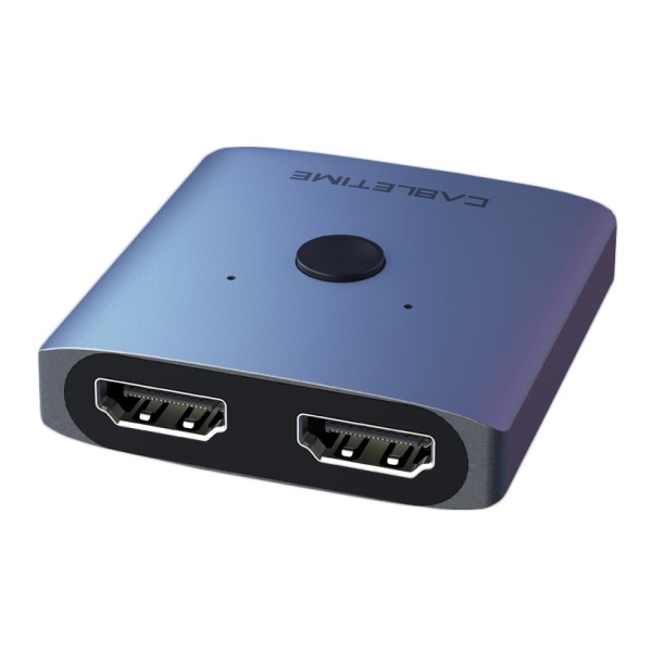 CABLETIME HDMI switch CT-HS4K, 2 σε 1, 4K, bidir...