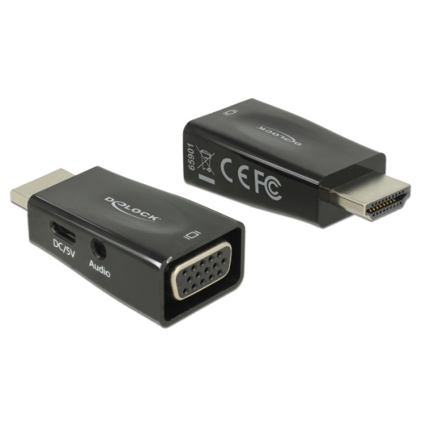 DELOCK αντάπτορας HDMI σε VGA 65901 μ...