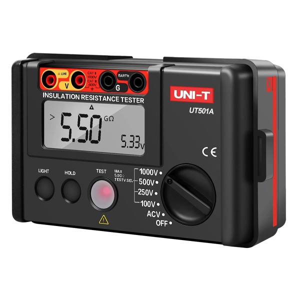 UNI-T Tester μόνωσης UT501A, 100V/250V/500V...