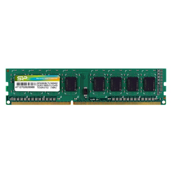 SILICON POWER μνήμη RAM 8GB DDR3, 1600MHz PC3...