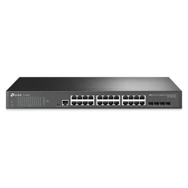 TP-LINK L2+ managed switch TL-SG3428, 24-Port Giga...