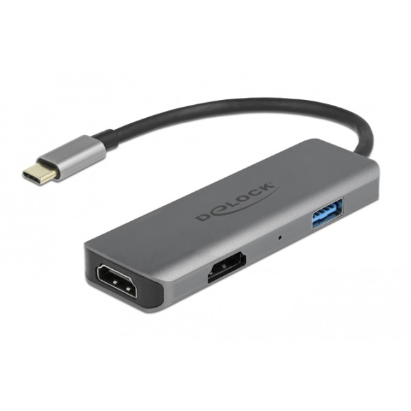 DELOCK docking station 87780, 3 θυρών, USB-C ...