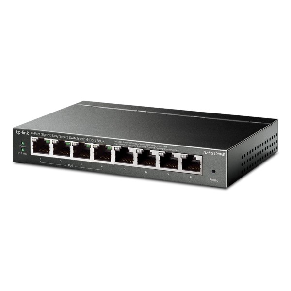 TP-LINK Easy Smart Switch TL-SG108PE, 8-Port Gbit,...