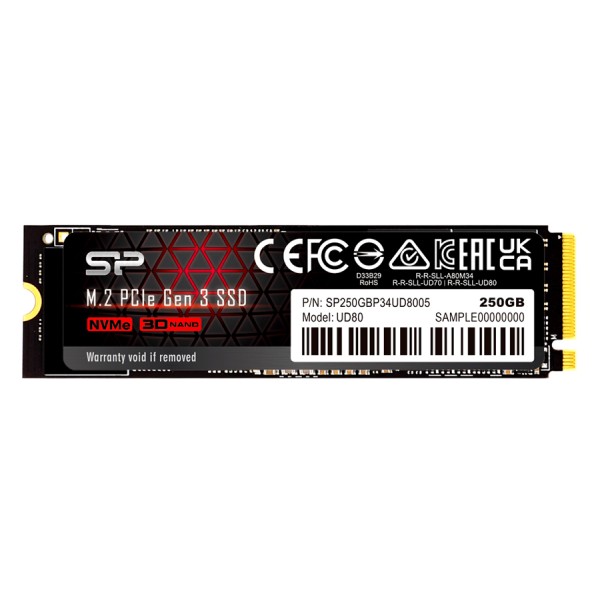 SILICON POWER SSD PCIe Gen3x4 M.2 2280 UD80, 250GB...