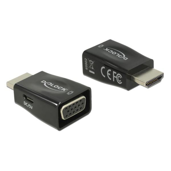 DELOCK αντάπτορας HDMI σε VGA 65902, 1...