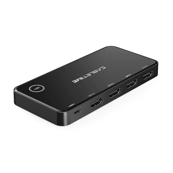 CABLETIME HDMI switch CT-HS4K3 με ασύρματ...