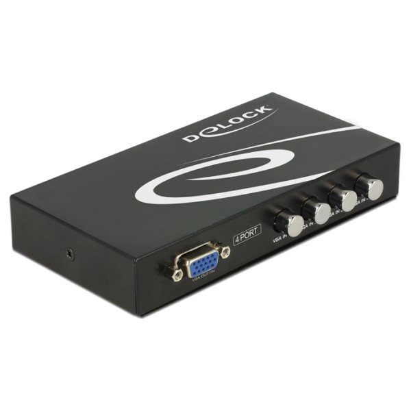 DELOCK VGA switch 87635, 4 σε 1, 1080p, bidirect...