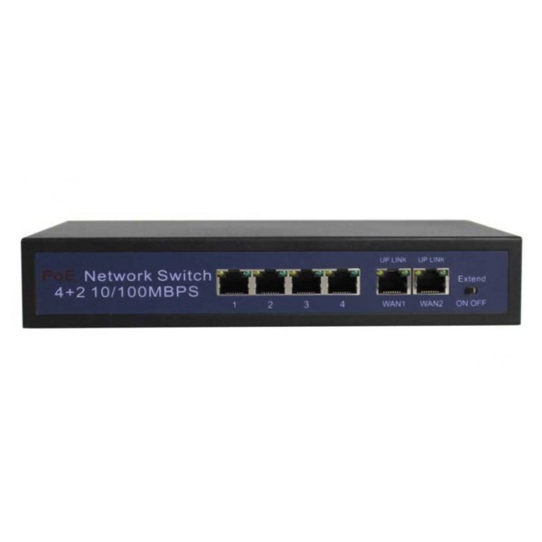 LONGSE PoE switch HT412, 4x LAN port & 2x WAN ...