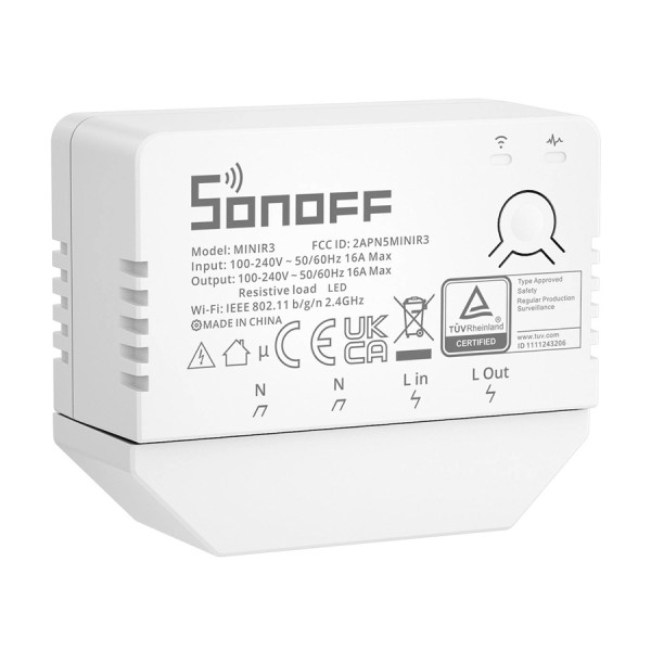 SONOFF smart διακόπτης MINIR3, 1-Gang, Wi...