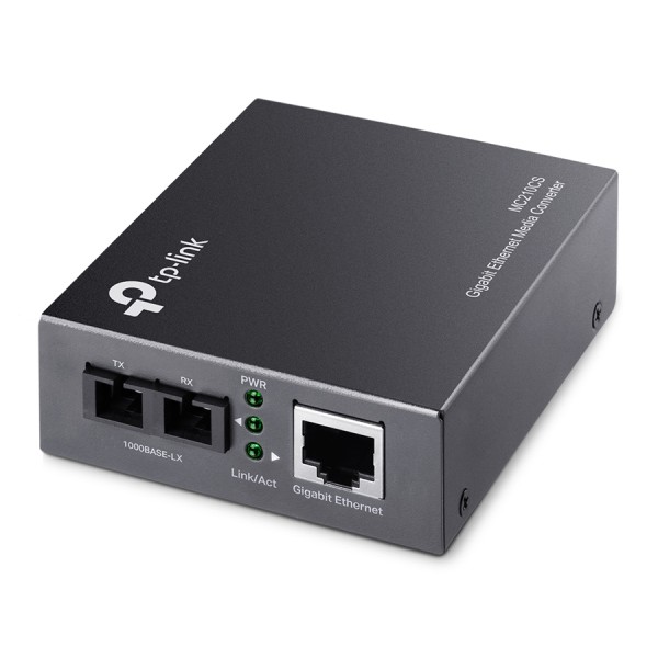 TP-LINK Gigabit Single-Mode Media Converter MC210C...