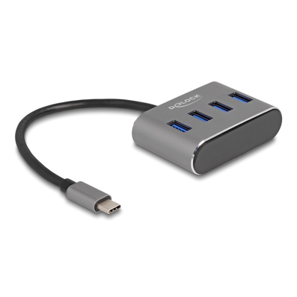 DELOCK USB hub 63223, 4x θυρών, 5Gbps, USB-C ...