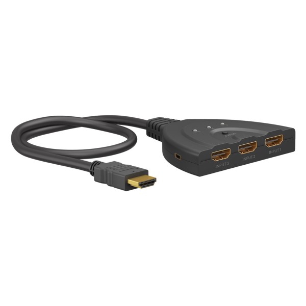 GOOBAY HDMI switch 58488, 3-in σε 1-out, 4K/60Hz...