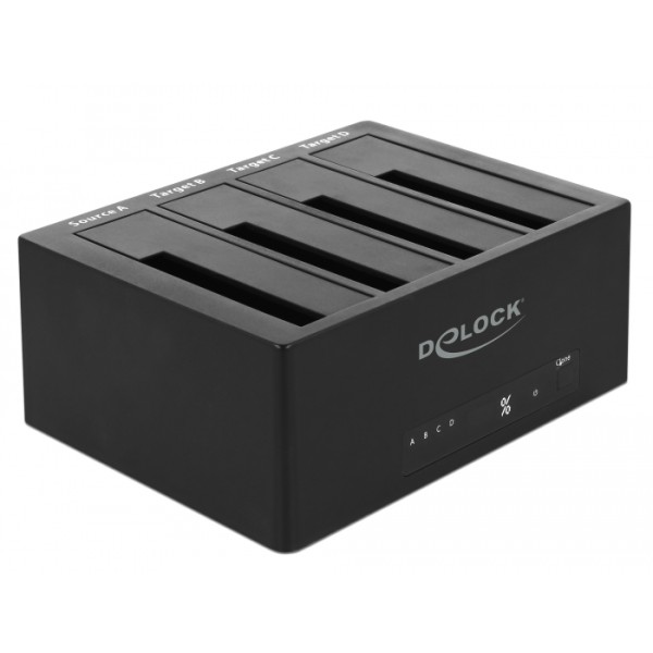 DELOCK docking station 64063, clone function, 4x H...