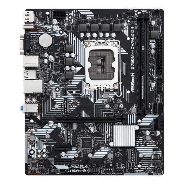 ASROCK μητρική B760M-HDV/M.2 D4, 2x DDR4, s...