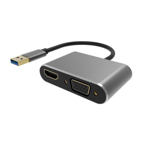 POWERTECH αντάπτορας USB σε HDMI + VGA...