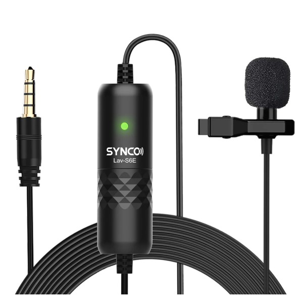 SYNCO μικρόφωνο Lav-S6E με clip-on, omn...