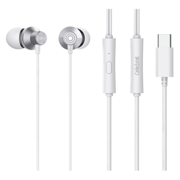 CELEBRAT earphones με μικρόφωνο D15, US...