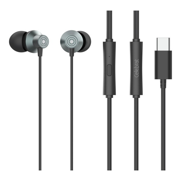 CELEBRAT earphones με μικρόφωνο D15, US...