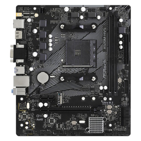 ASROCK μητρική A520M-HVS, 2x DDR4, AM4, USB...