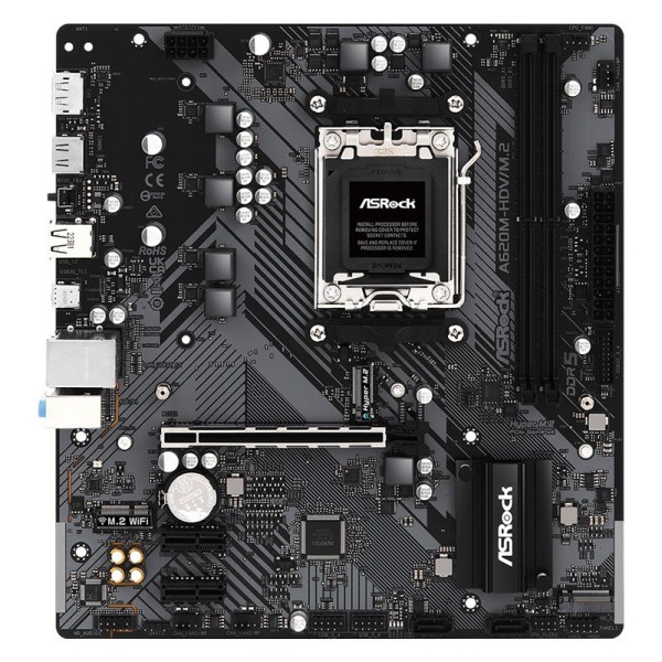 ASROCK μητρική A620M-HDV/M.2, 2x DDR5, AM5,...