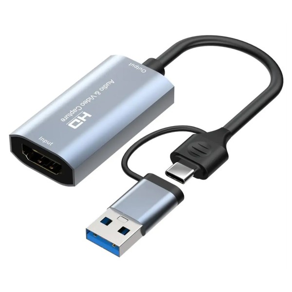 CABLETIME video capture CT-ACHC-AG, HDMI/USB + USB...