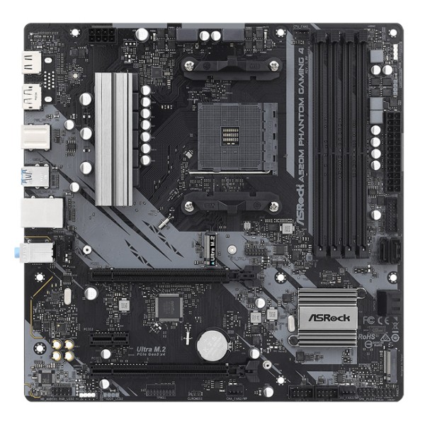 ASROCK μητρική A520M Phantom Gaming 4, 4x D...