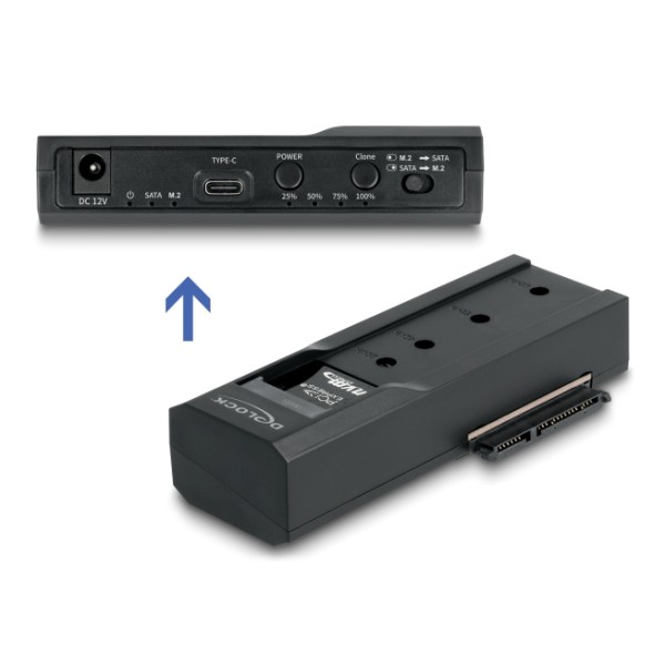 DELOCK docking station 64252 για M.2 NVMe/SATA ...