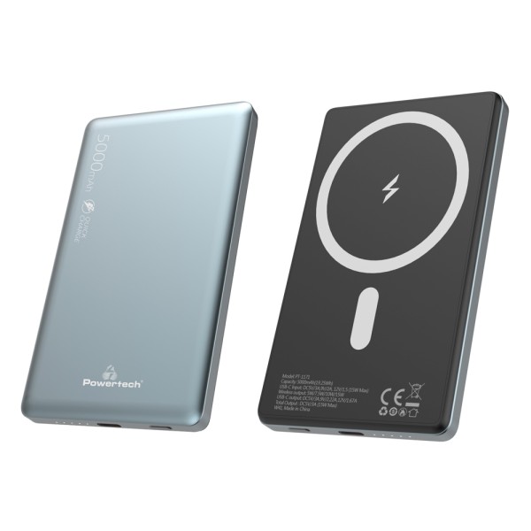 POWERTECH power bank PT-1171, 5000mAh, magnetic wi...