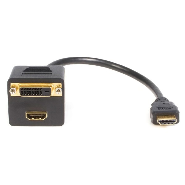 POWERTECH αντάπτορας HDMI σε HDMI + DV...