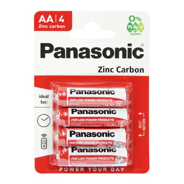 PANASONIC μπαταρίες Zinc Carbon, AA/LR6, ...