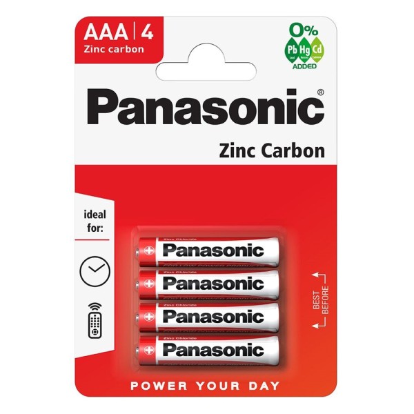 PANASONIC μπαταρίες Zinc Carbon, AAA/R03,...