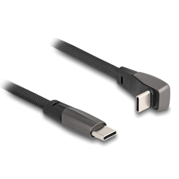 DELOCK καλώδιο USB-C 80751, 60W, flat, γω...