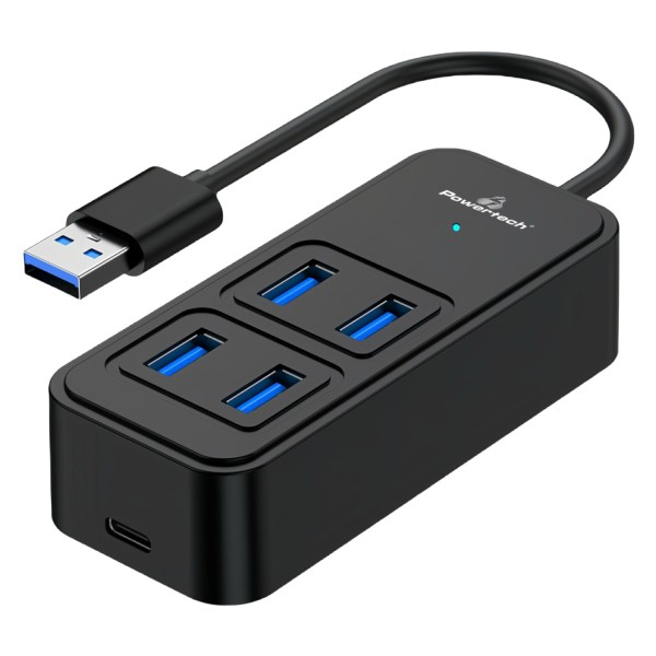 POWERTECH USB 3.2 hub PTR-0153, 4x θυρών, 5Gb...