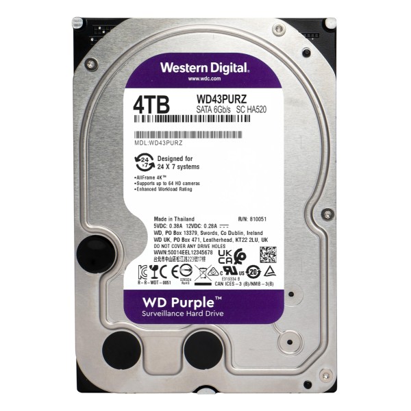 WD σκληρός δίσκος 3.5" Purple Su...