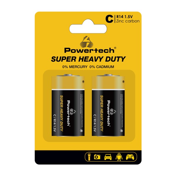 POWERTECH μπαταρίες Zinc Carbon Super Hea...