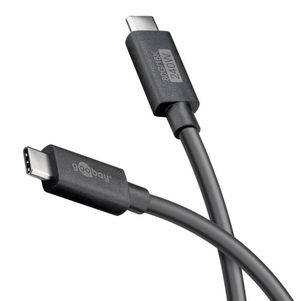 GOOBAY καλώδιο USB-C 74376, USB4, 240W, 80G...