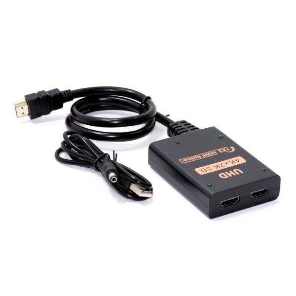 POWERTECH HDMI splitter CAB-H173, 1-in σε 2-out,...