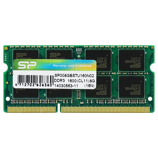 SILICON POWER Μνήμη RAM DDR3 SODimm, 8GB, 160...