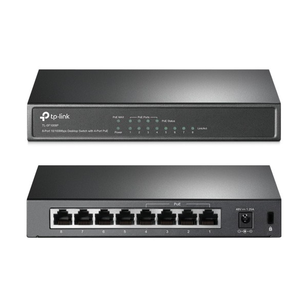 TP-LINK Desktop Switch TL-SF1008P 8 Θυρών, μ...