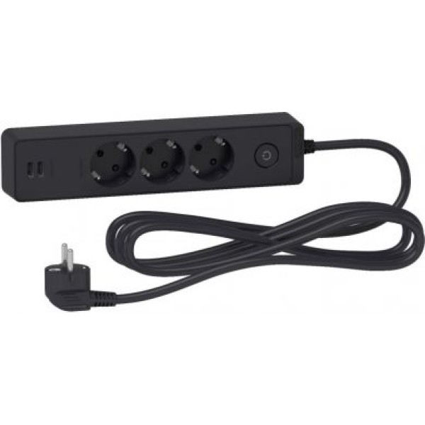 APC Socket ST943U1WA, 3 Outlets ,USB Type, 3m Cabl...