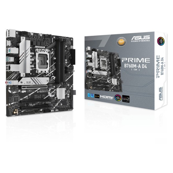 ASUS MOTHERBOARD PRIME B760M-A D4-CSM, 1700, DDR4,...