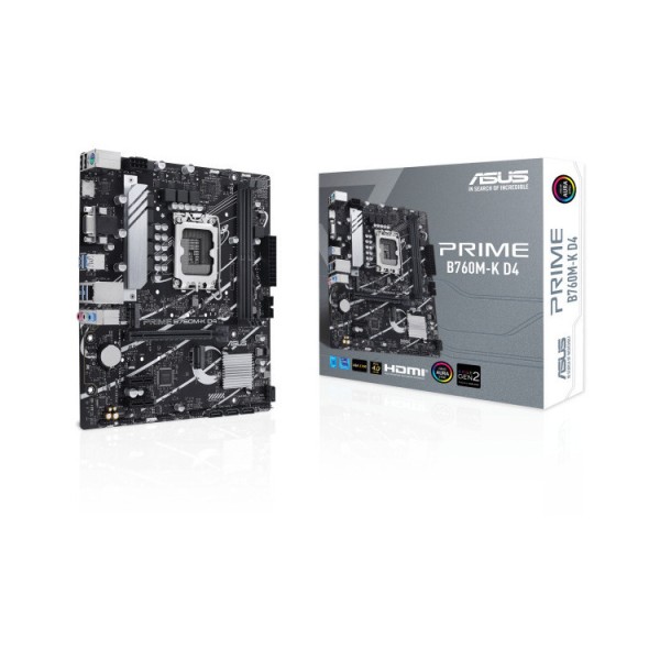 ASUS MOTHERBOARD PRIME B760M-K D4 , 1700, DDR4, MA...