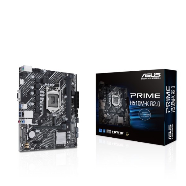 ASUS MOTHERBOARD PRIME H510M-K R2.0, 1200, DDR4, M...