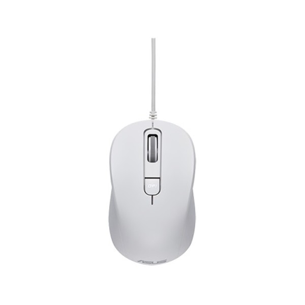 ASUS MOUSE OPTICAL MU101C Wired Blue Ray Mouse Whi...