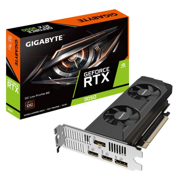 GIGABYTE VGA GV-N3050OC-6GL,, 6GB, GDDR6, Low Prof...